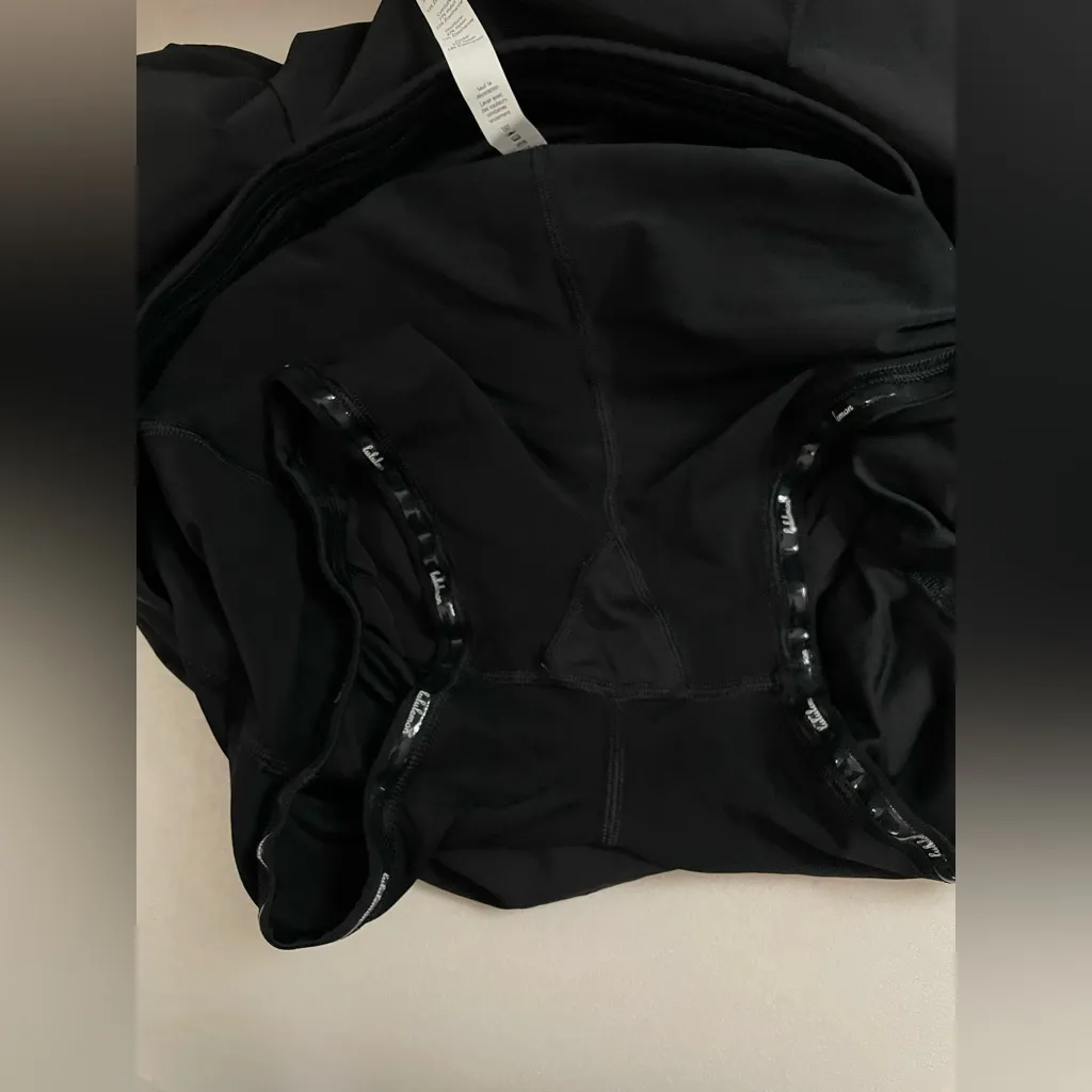 Lululemon Pace Rival Skirt 4-way Stretch 15” Black Skort Size 12 Tall - Image 11