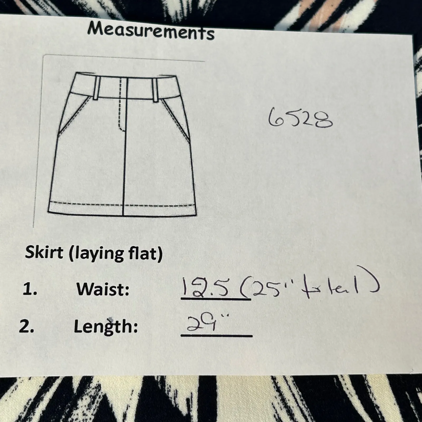 Chelsea28 Black Floral Pencil Skirt Size 0 - Image 5