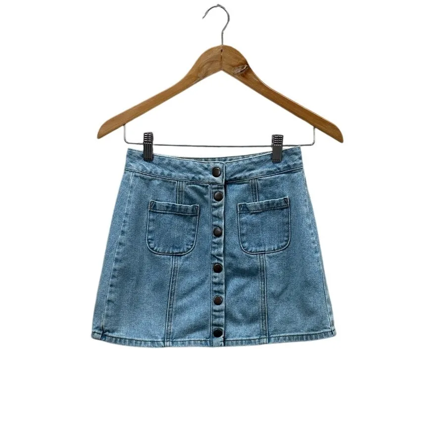 Brandy Melville Denim Jean Mini  Skirt one size - Image 2