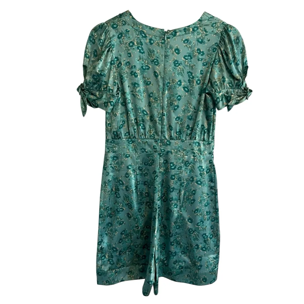 Vintage Betsey Johnson Womens Floral Silk Romper Jumpsuit Size 2 90s Y2K Retro - Image 4