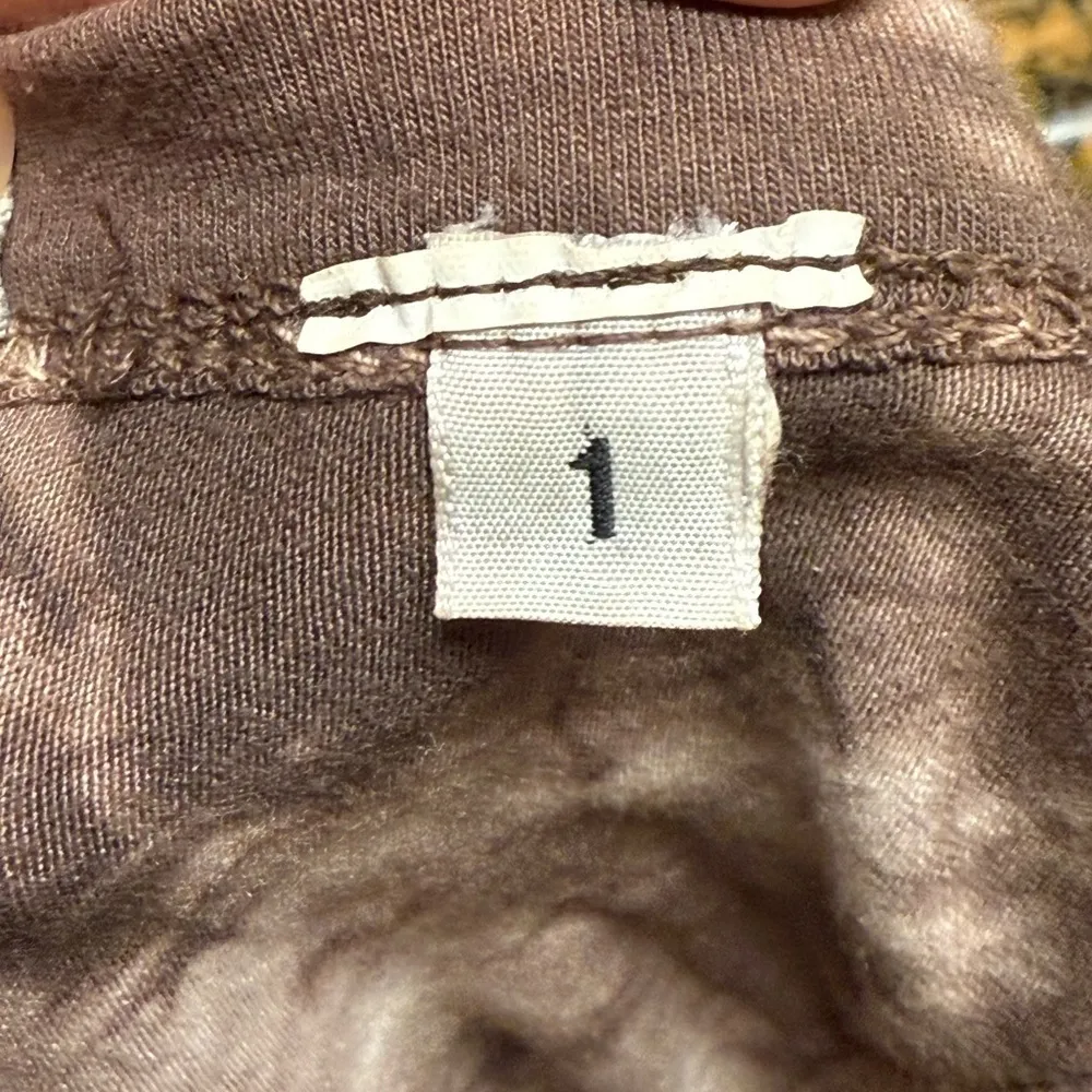 Urban Outfitters Ecote Halter Top Tie Dye Open Back Cropped Brown White Size XS - Image 6