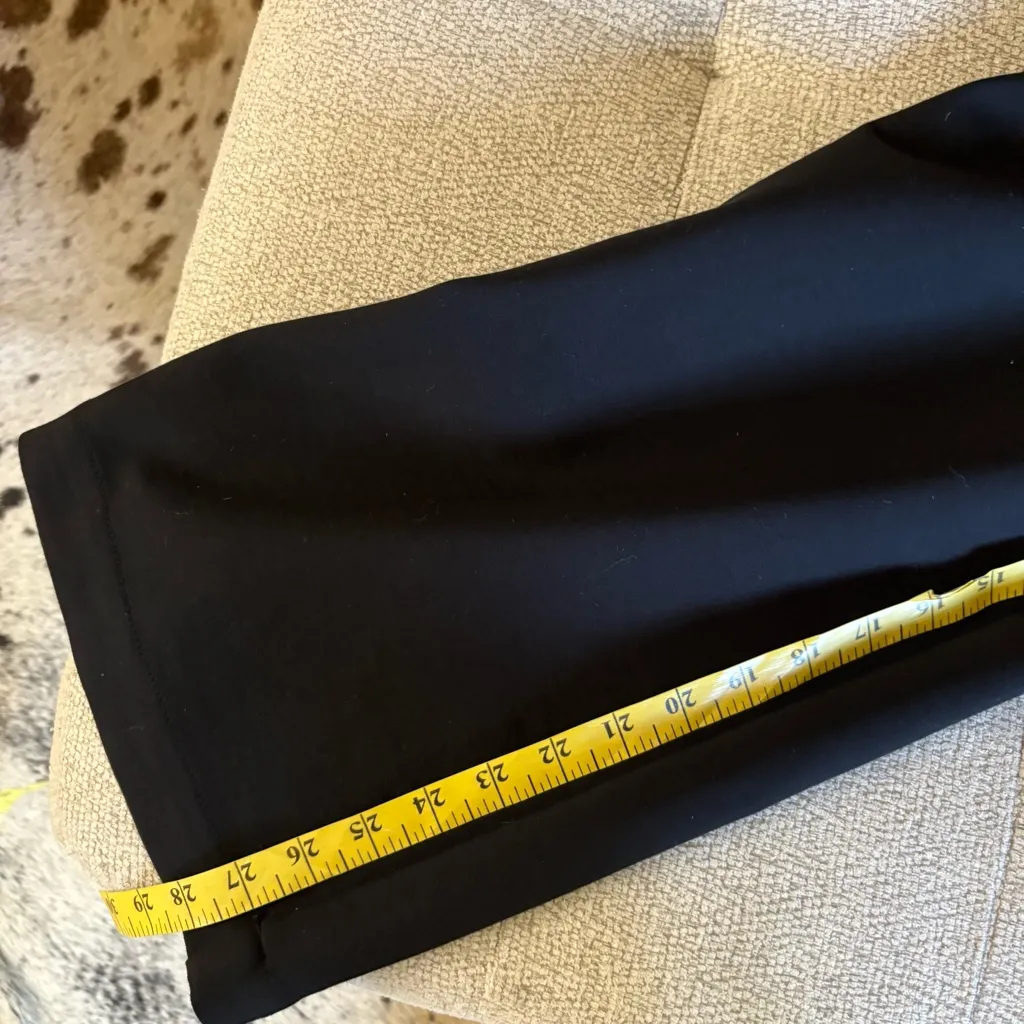 ANTHROPOLOGIE MAEVE Irina Relaxed Ponte Black
Wide‎ Leg Belted Pants Size 6 - Image 9