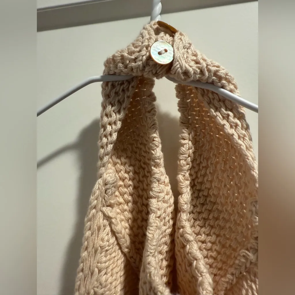 ZARA‎ Halter Tan Crochet Top Size M Size M - Image 3