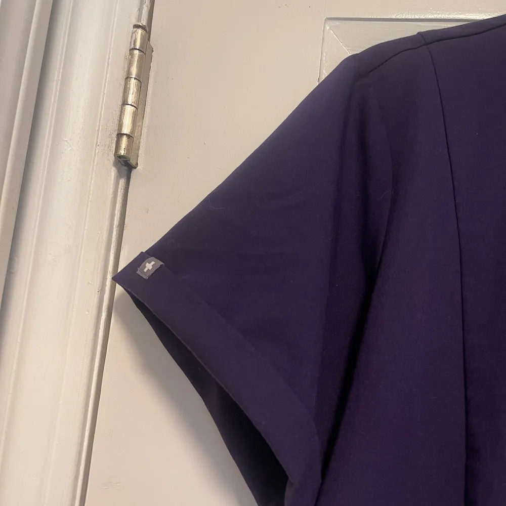 FIGS Inala Slim Scrub Top - Purple Jam - Image 6