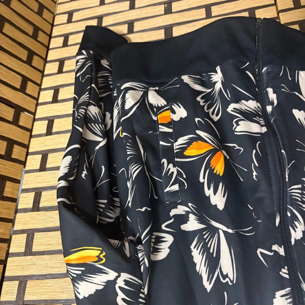 Adidas x Farm Rio Black Butterfly Jacket Size Medium - Image 5