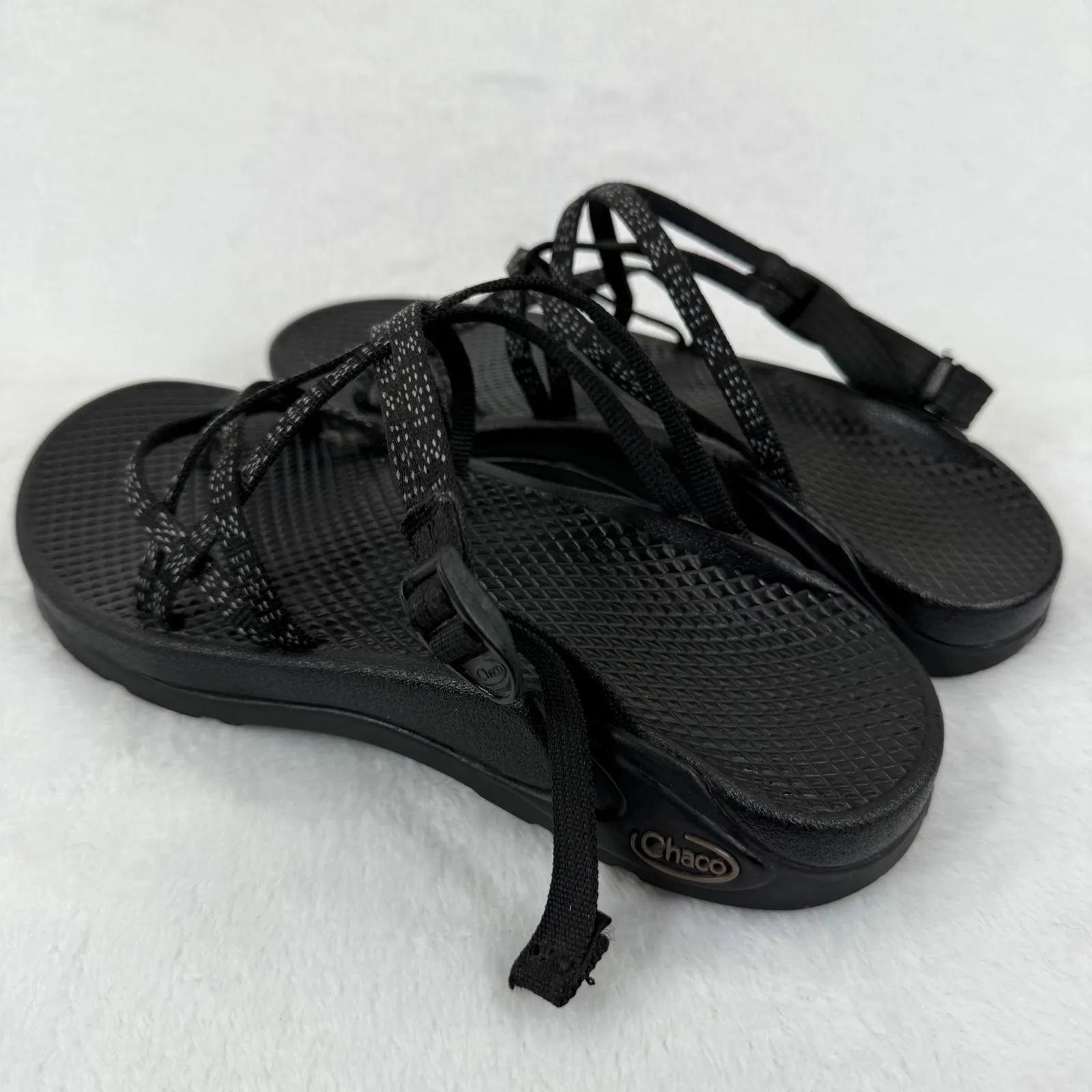 Chaco Women's Sandals Strappy Black Casual Comfort Walking Shoes Size 7‎ - Image 9