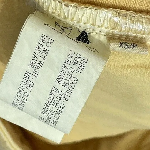 Capulet Imogen Cropped Pant Jeans in Custard Size XS Yellow Button Fly Jeans - Image 4