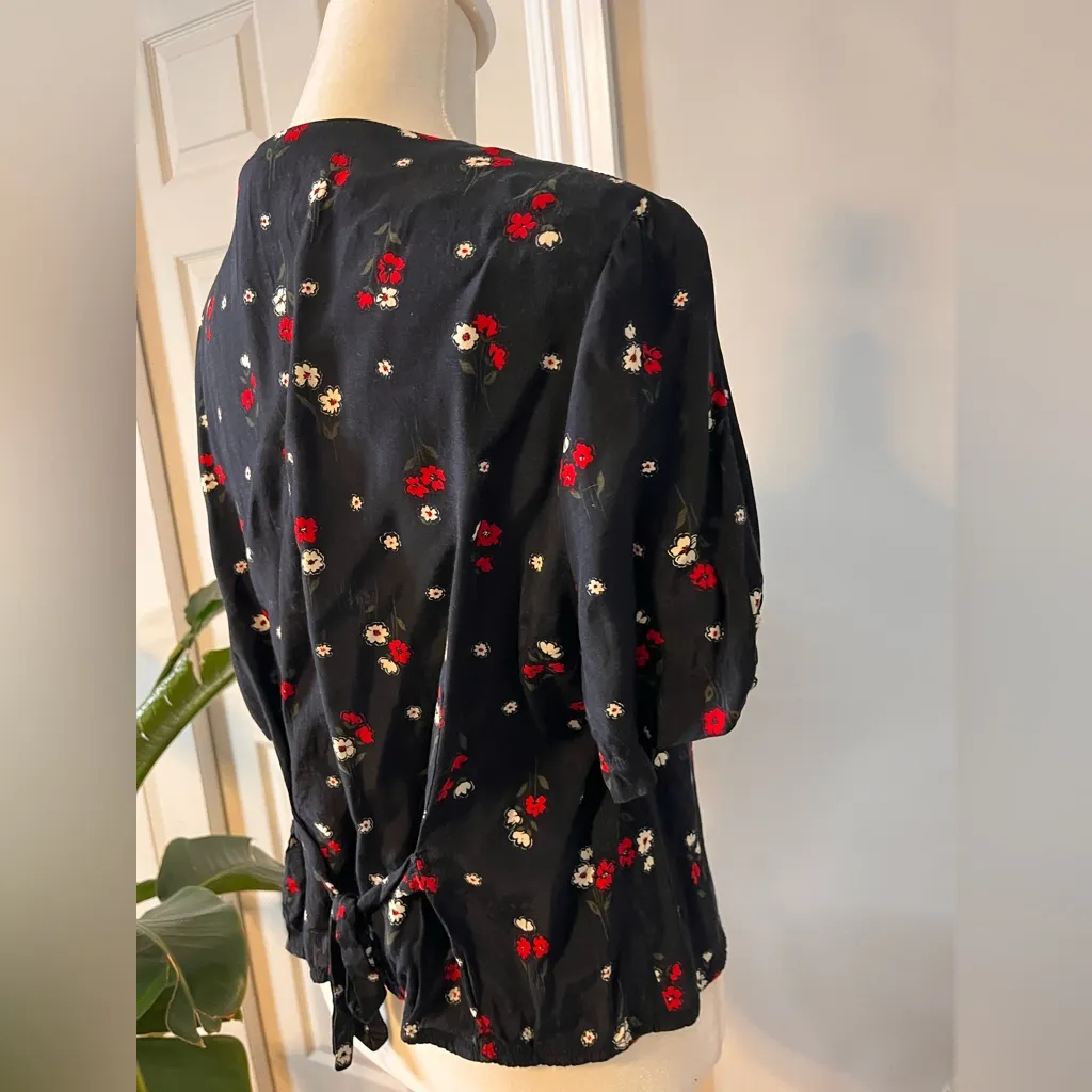 Sag and harbor petite floral dainty french vibes blouse size medium - Image 6