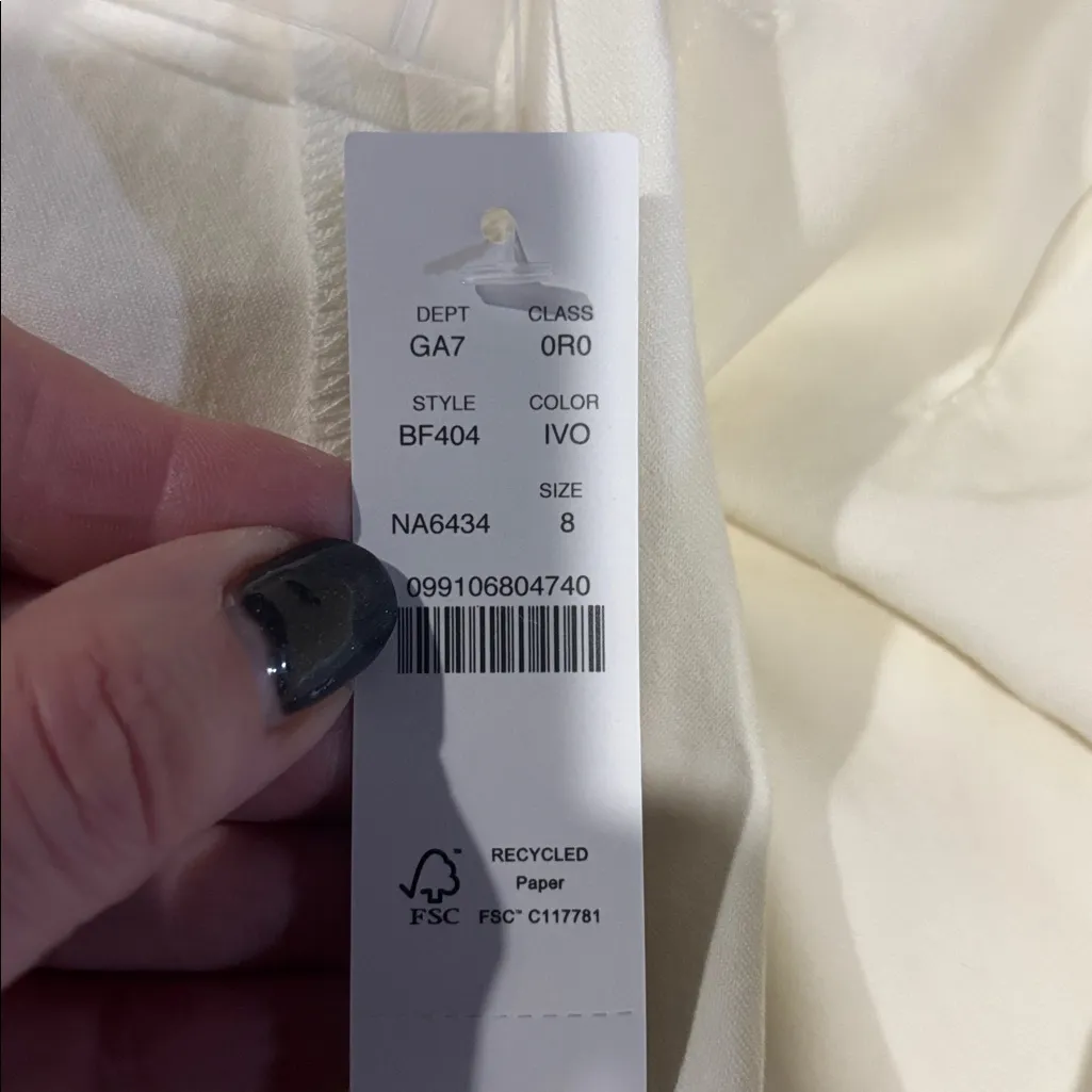 J. Crew Cream Chinos size 8 - Image 4