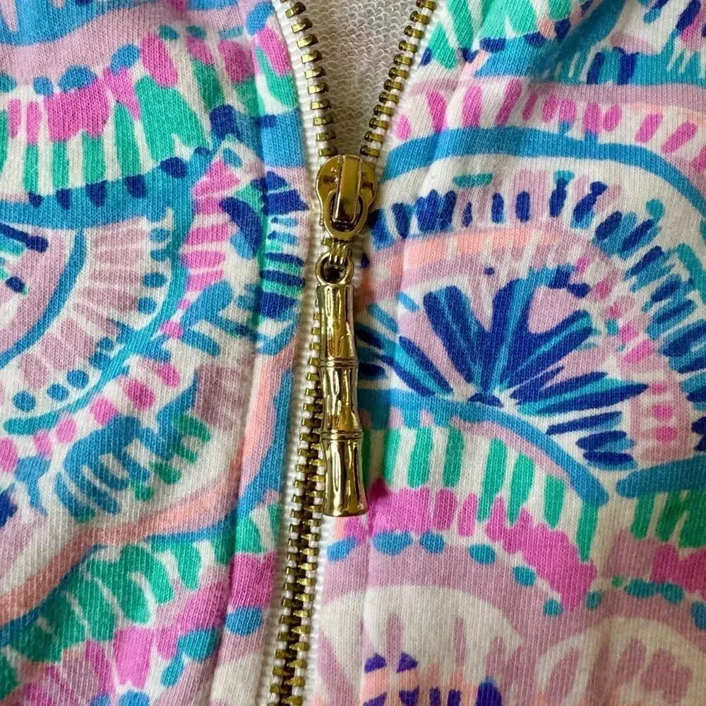 Lilly Pulitzer Leona Zip-Up Happy As A Clam Jacket - Image 4