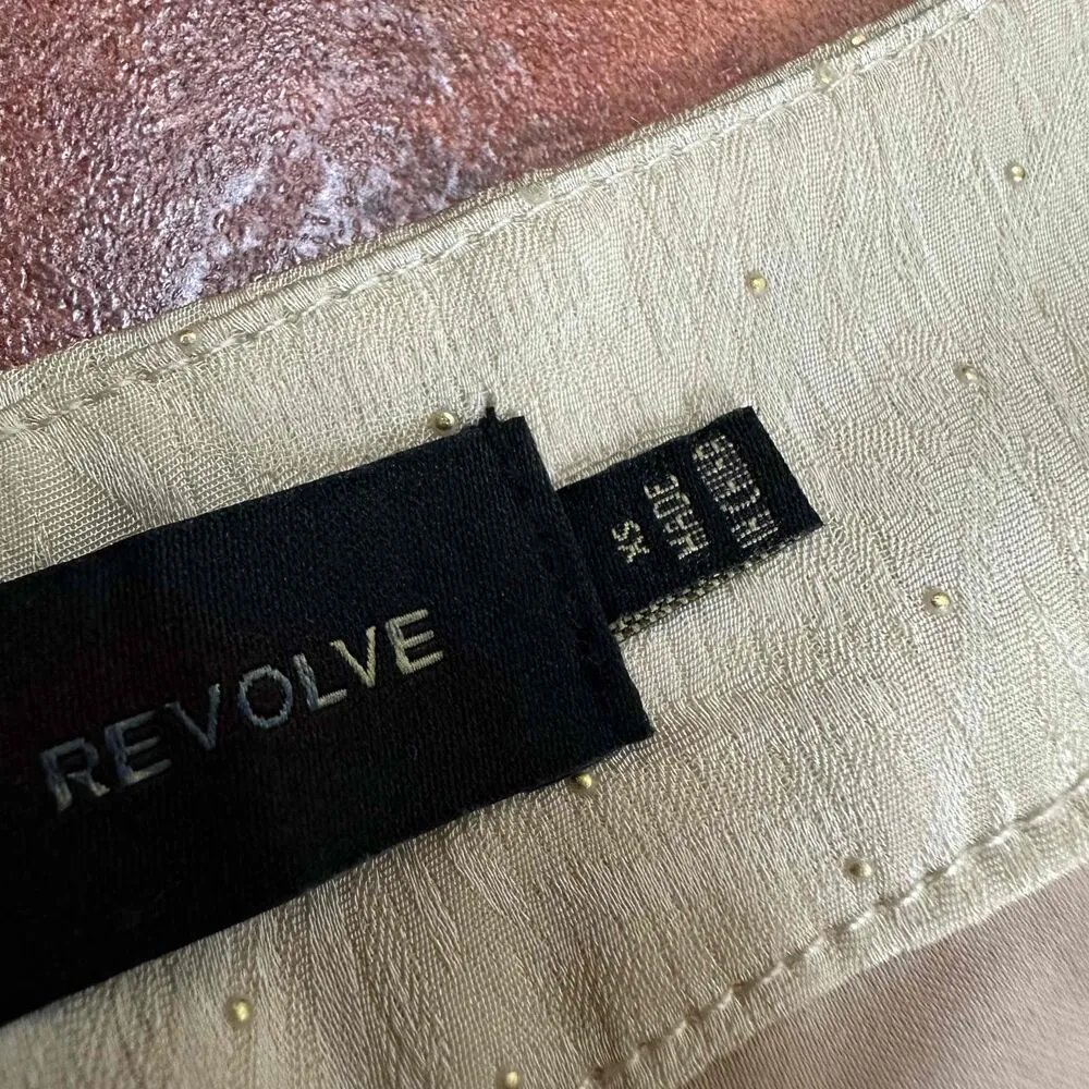 House Of Harlow 1960 X REVOLVE Beige Patterned Flat Front Pants Size US XS - Image 5