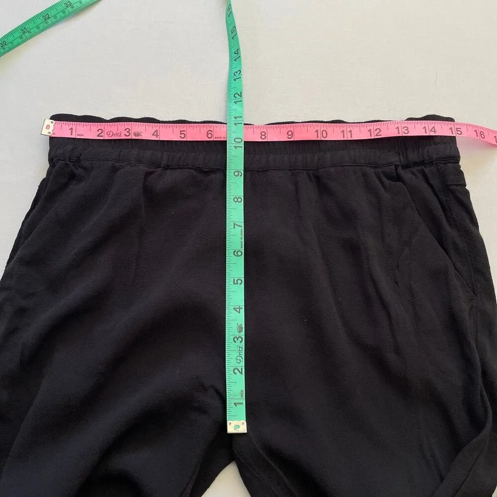 l*space Pants Womens Medium Black Lace Up Swim Cover Up Resort Vacation Beach - Image 7