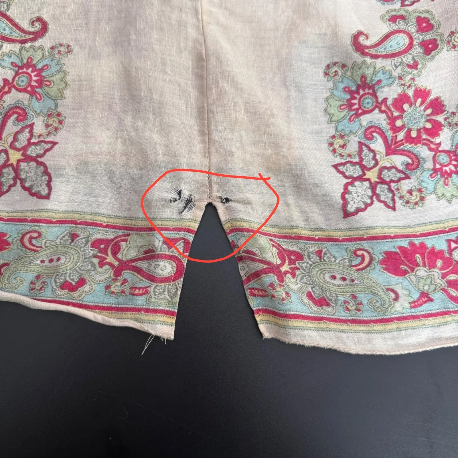 Lucky Brand off The Shoulder Tunic Top Size XL Swim Cover Up Floral BOHO FLAW - Image 7