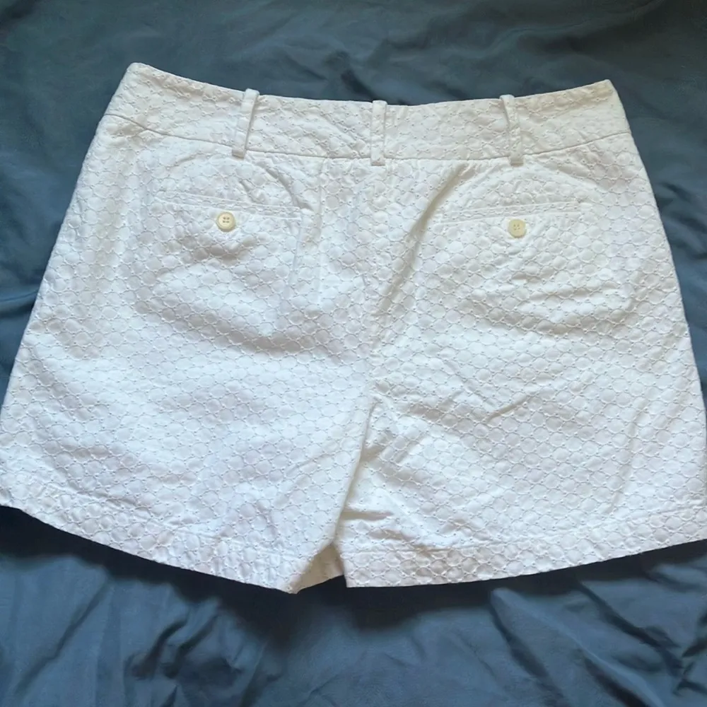 Talbots: White Eyelet Shorts- Tailored Fit- 10 - Image 4