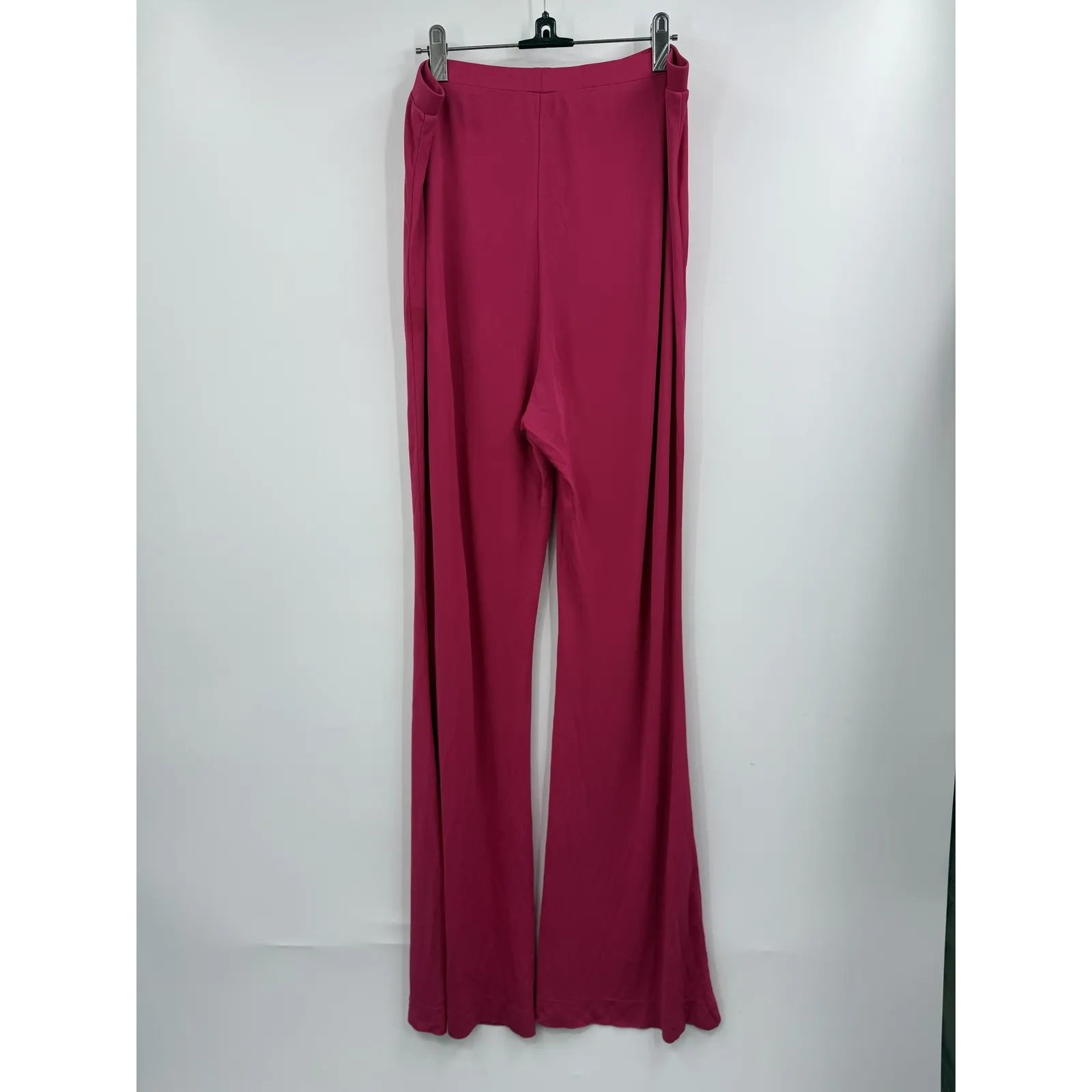 Diane von Furstenberg Brooklyn Pants Womens Large Pink Palazzo High Rise - Image 6