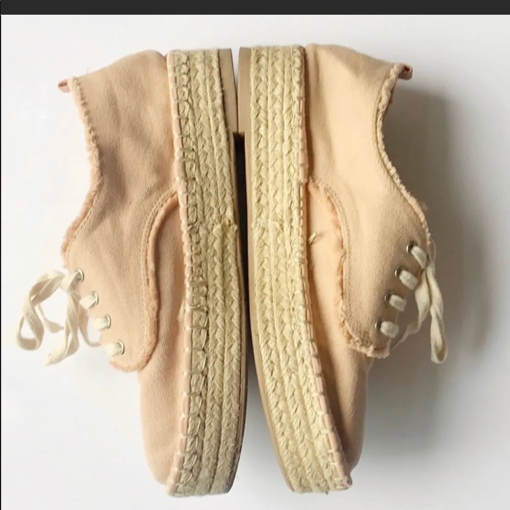 DV Dolce Vita Peachy Pink Lace Up Espadrilles 10 - Image 6