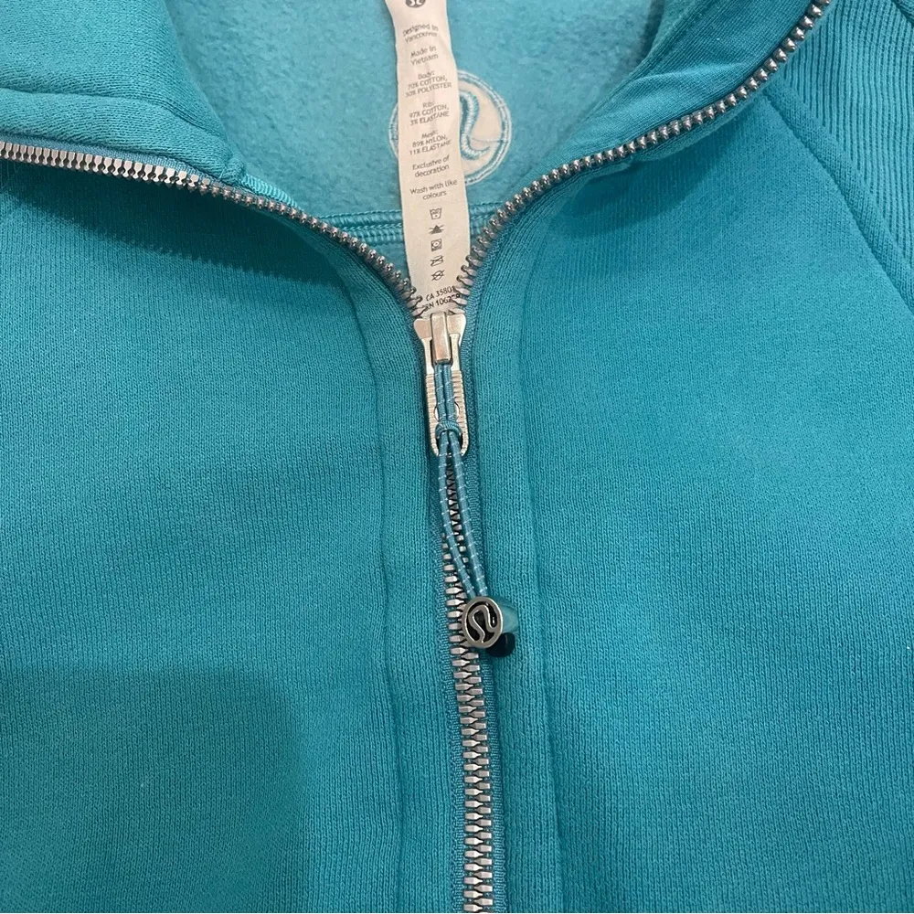 Lululemon Scuba Oversized Funnel Neck Half Zip Oceanic Blue - Image 4