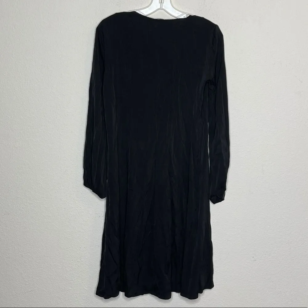 Elie Tahari Silk Blend Dress Black - Image 4