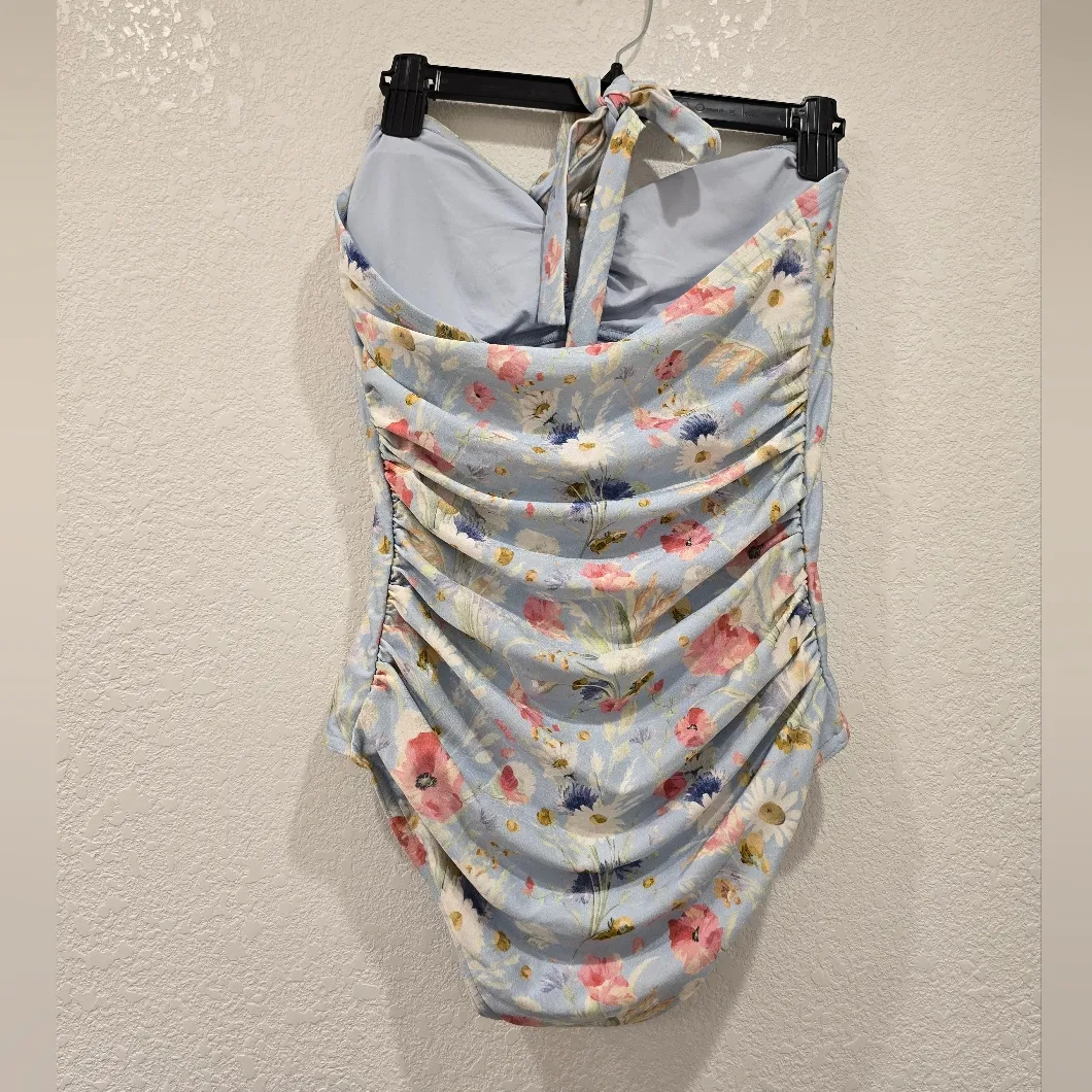 Zimmermann Lucky Floral Ruched One-Piece Swimsuit - Image 5