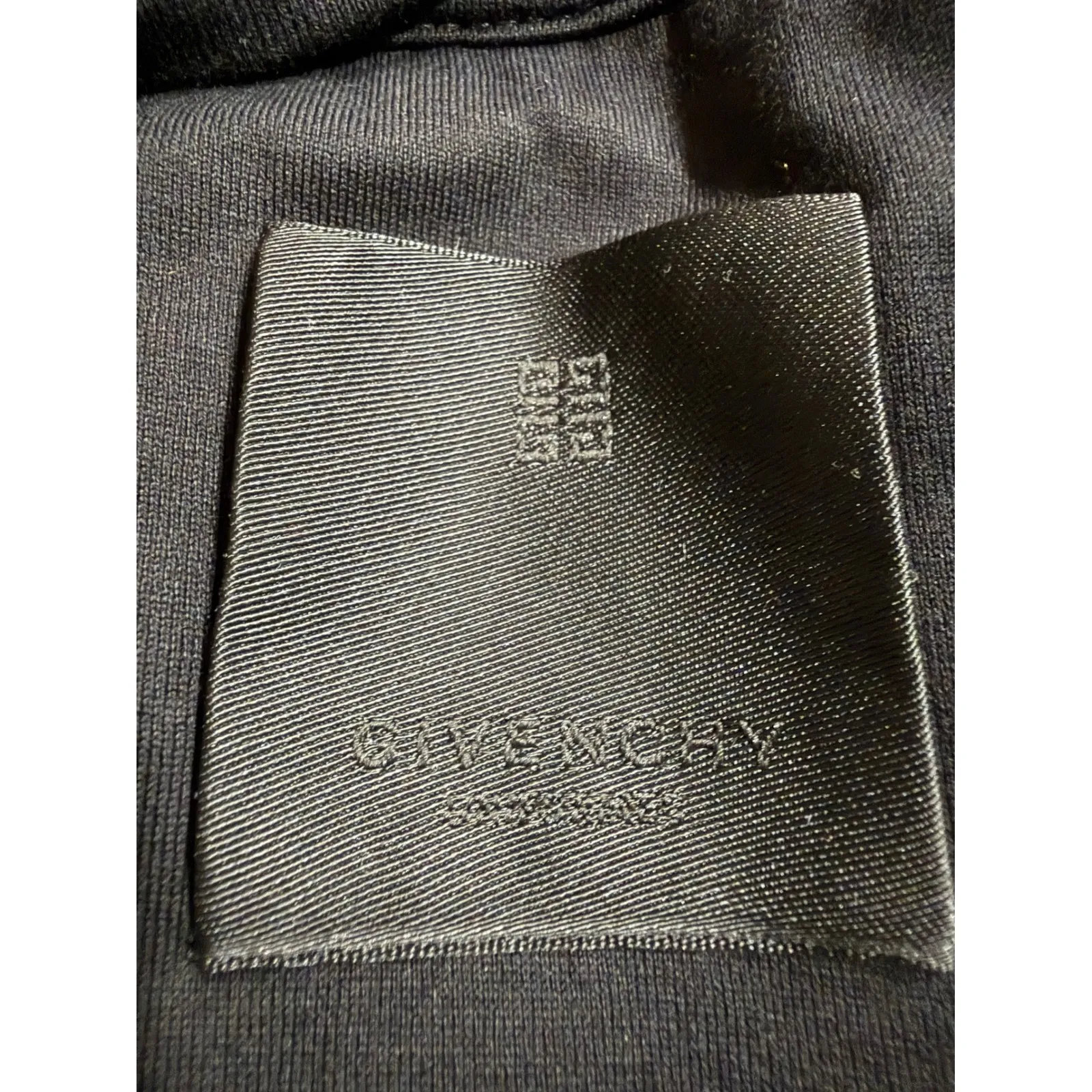 Givenchy Black Mock Neck Short Sleeve T Shirt Top Logo Detail Size S - Image 4