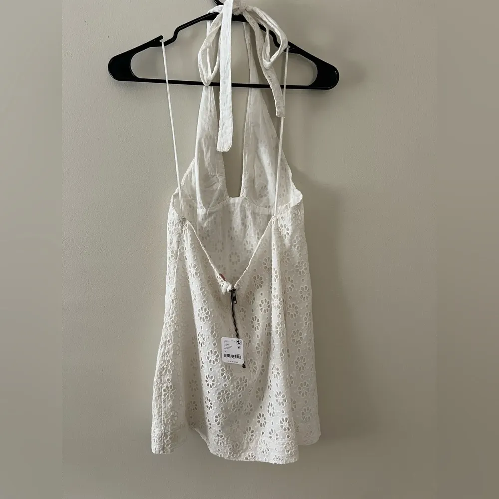 Free People White Eyelet Halter Dress – New With Tags - Image 3