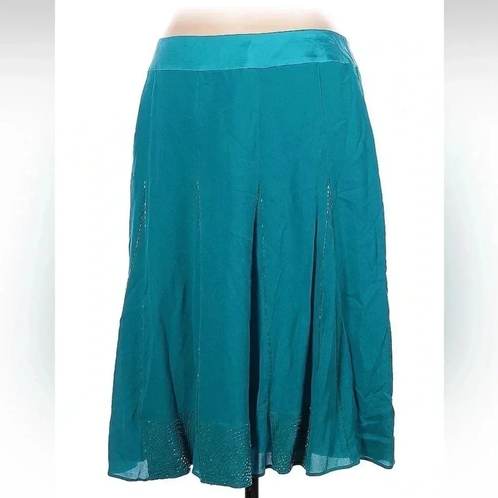 Vintage Bill Burns Teal 100% Silk A - Image 2