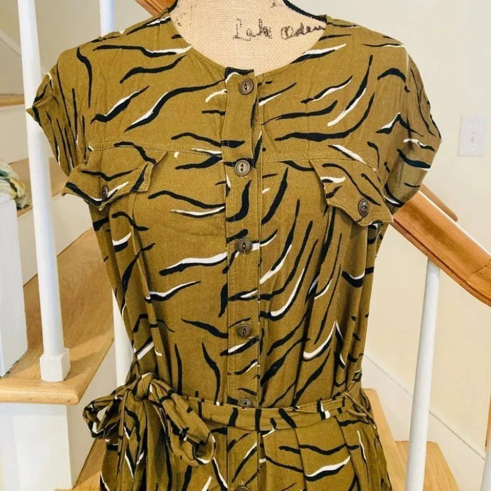 Anthropologie Corey Lynn Calter Cody Oliver Tiger Print Jumpsuit - Image 10