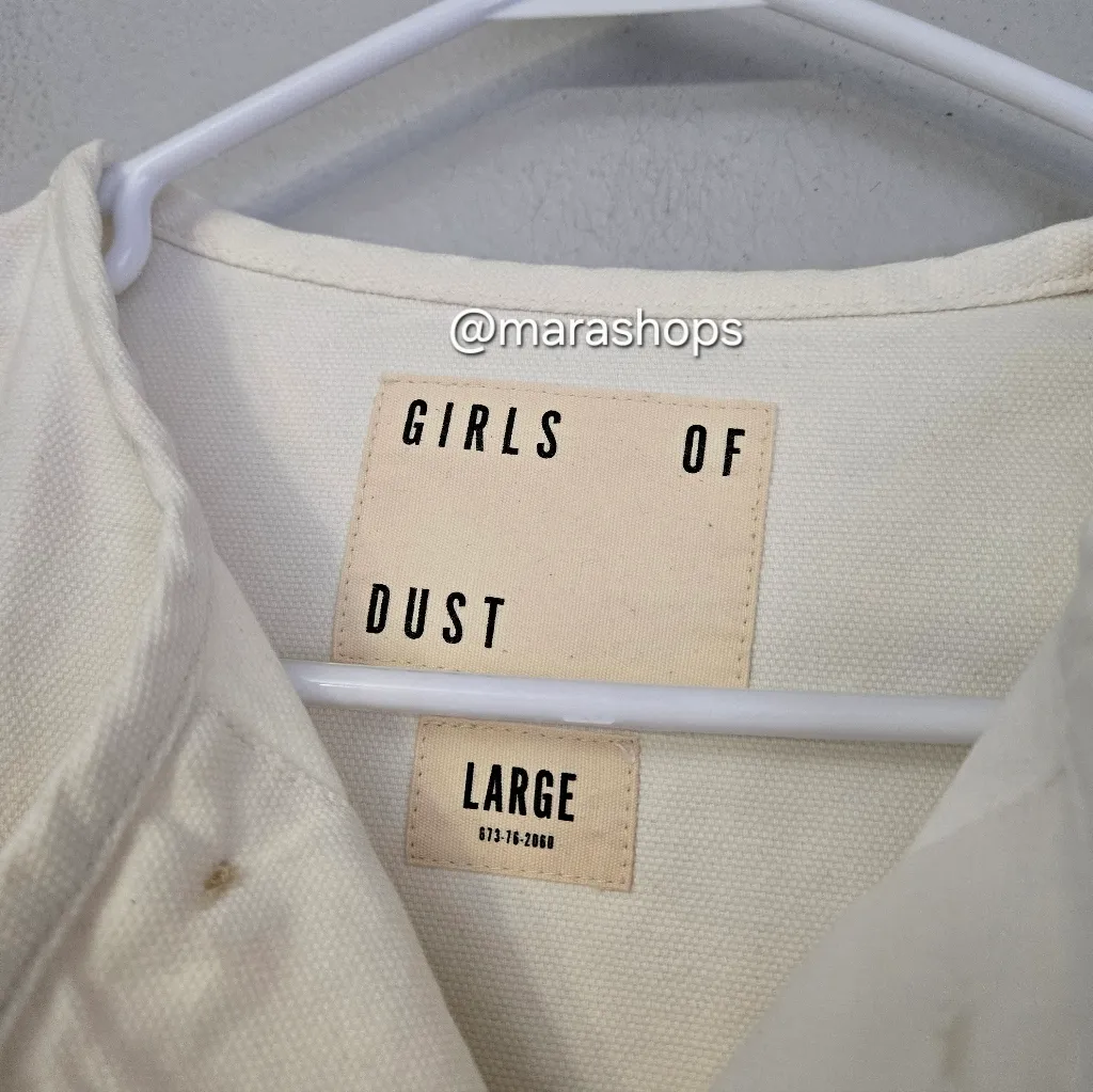 Girls Of Dust Nuclear Jacket Canvas Raw White Size L - Image 5
