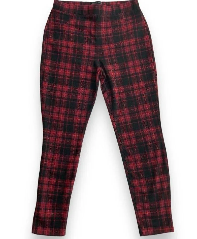 Sanctuary by Anthropologie Runway Ponte Leggings in Scarlett Plaid - Image 3
