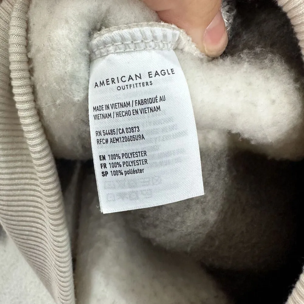 American Sweatshirt Women Small Black White Plaid Sherpa Fleece Hoodie Oversized - Image 6