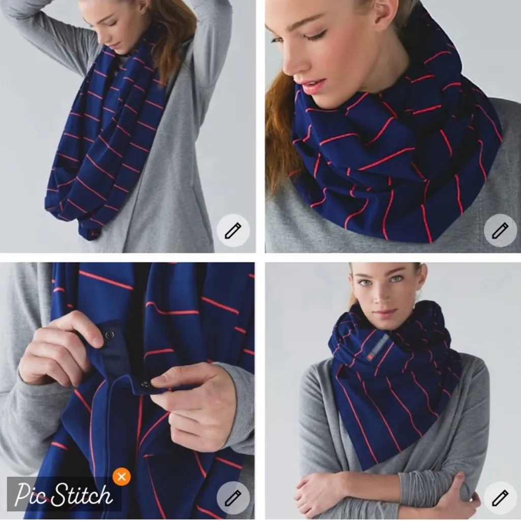 Lululemon Vinyasa Scarf Luon Light Hyper Stripe Blue Moon - Image 7