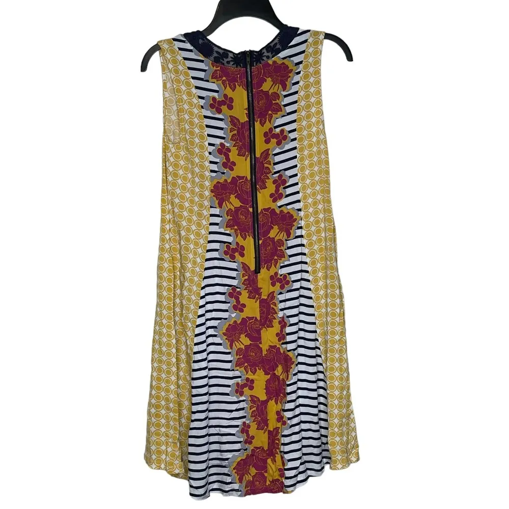 Matilda Jane Once Upon A Time Golden Key Floral Embroidered Shift Dress XS Women - Image 8