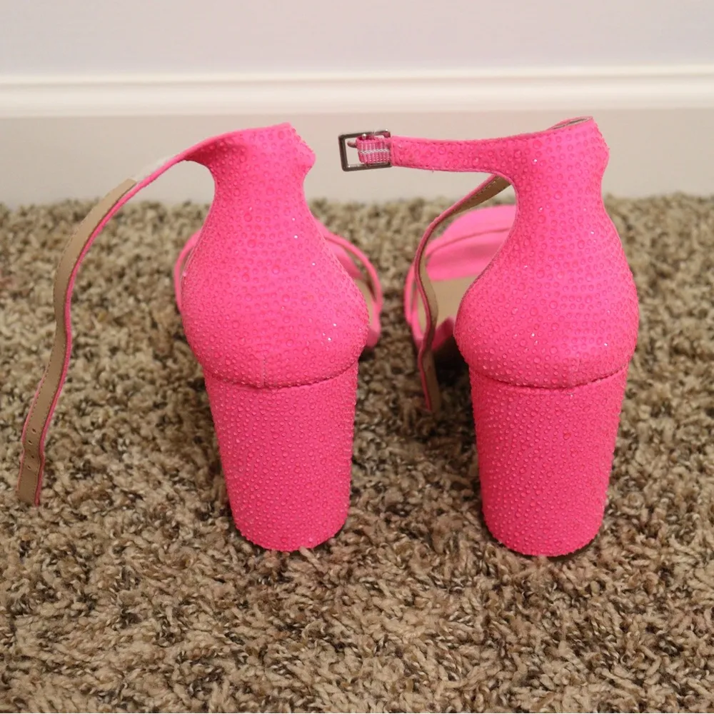 I.N.C pink rhinestone heels - Image 4