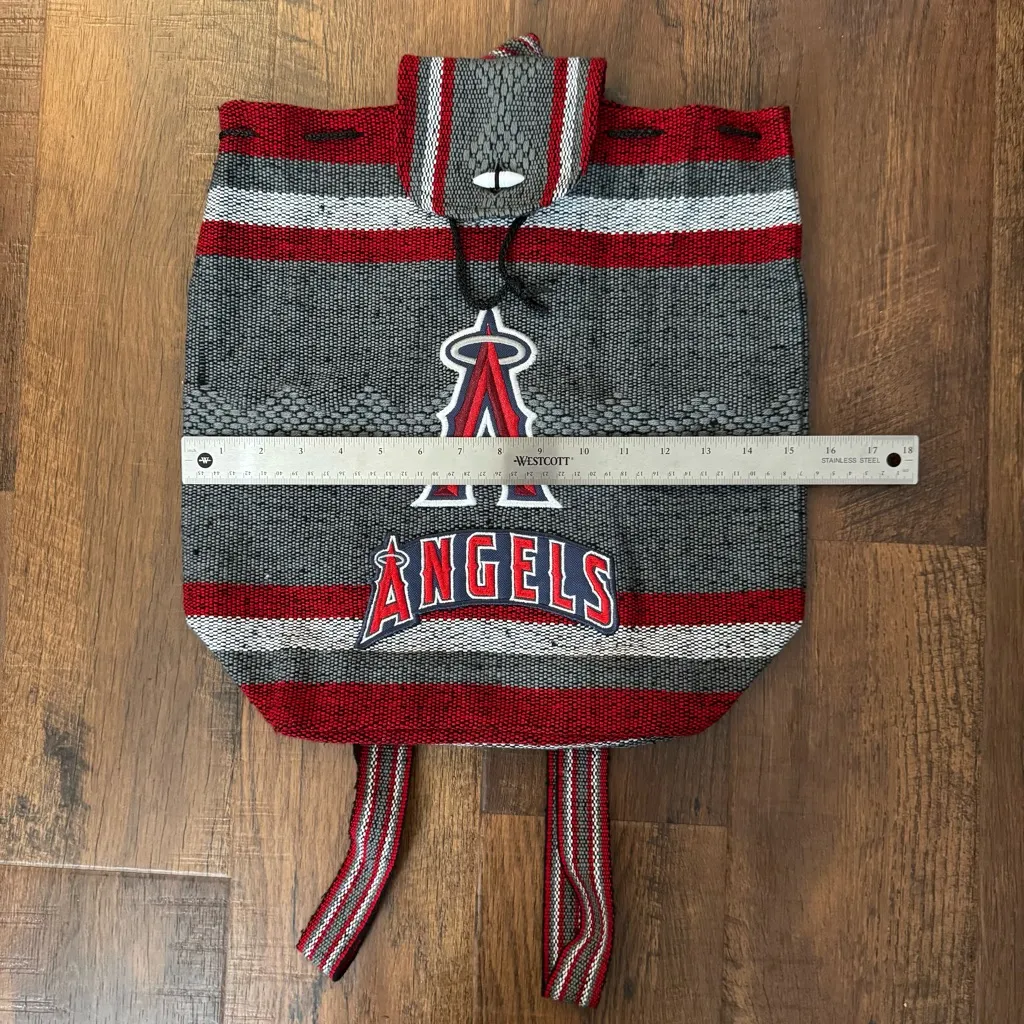 Los Angeles ANGELS MLB fabric backpack, unisex, NWOT Gray - Image 5