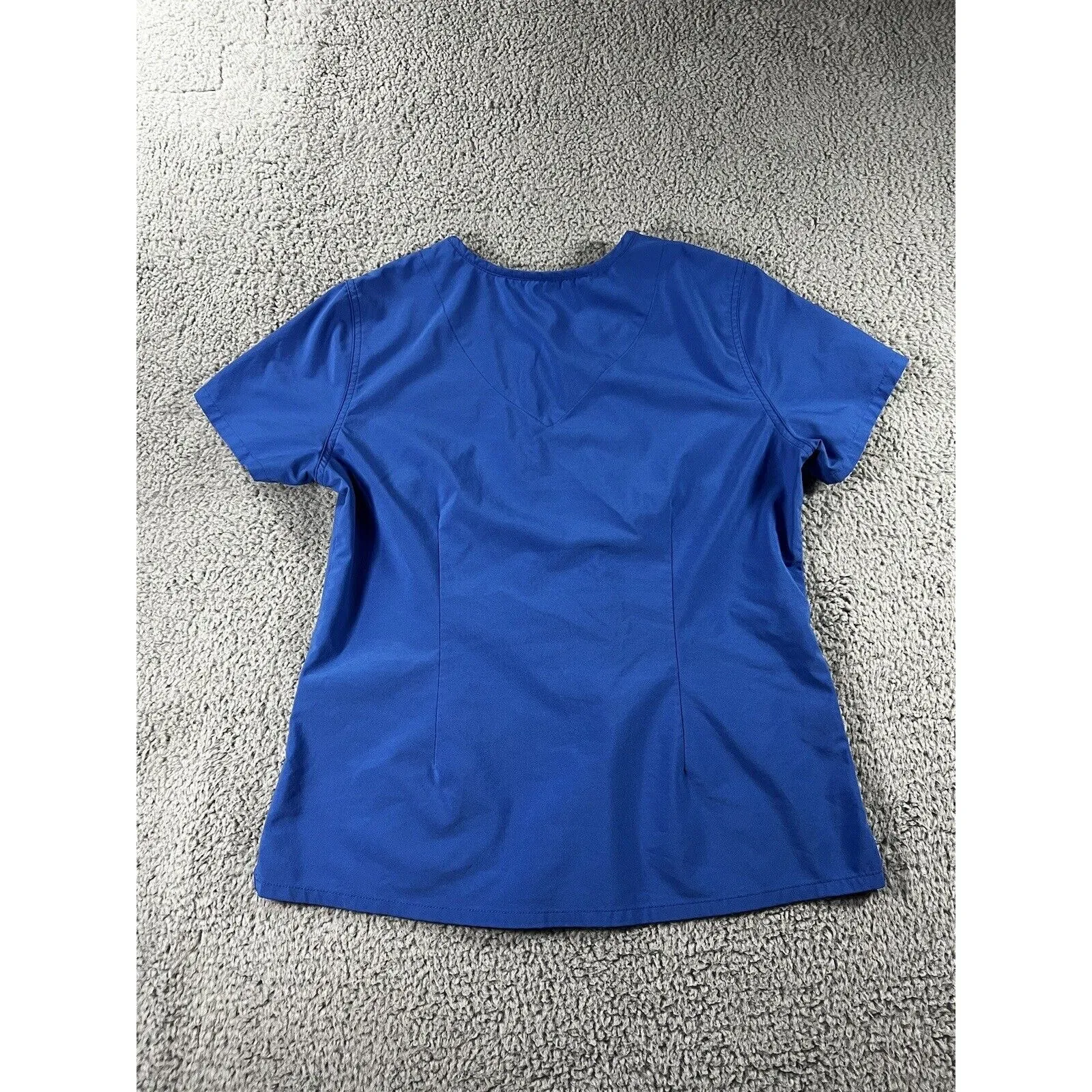 Urbane Performance‎ Scrub Top Women Large Short Sleeve Blue - Image 2