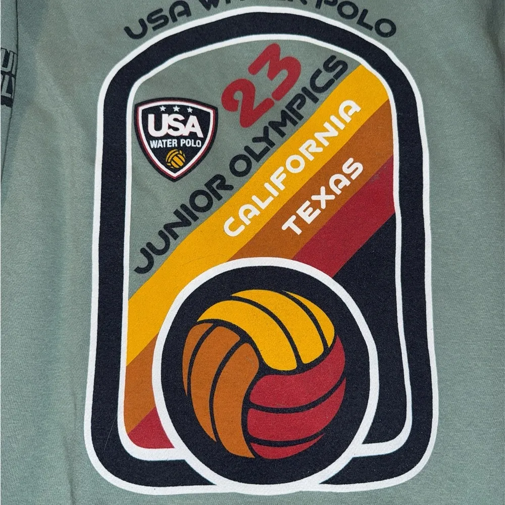 USA Water Polo Junior Olympics Sweatshirt size L Green Size L - Image 4