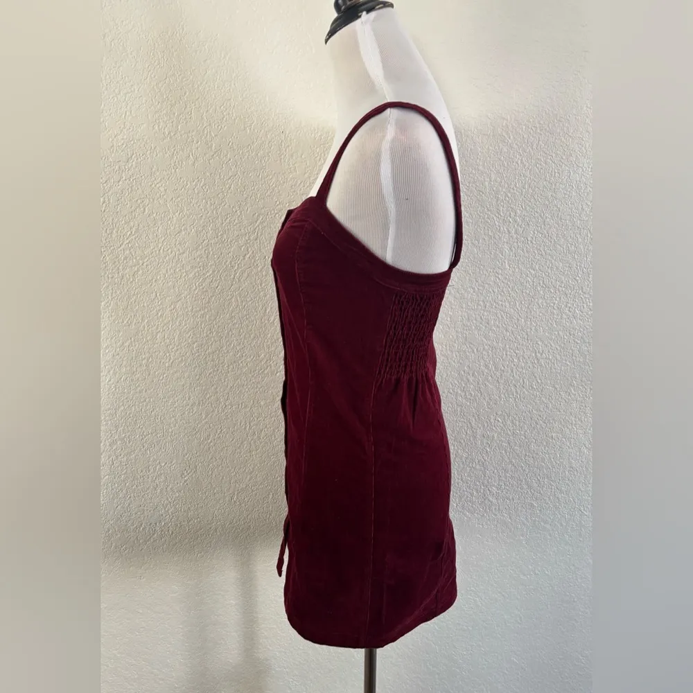 PacSun Red Buttoned Mini Corduroy dress - Image 3