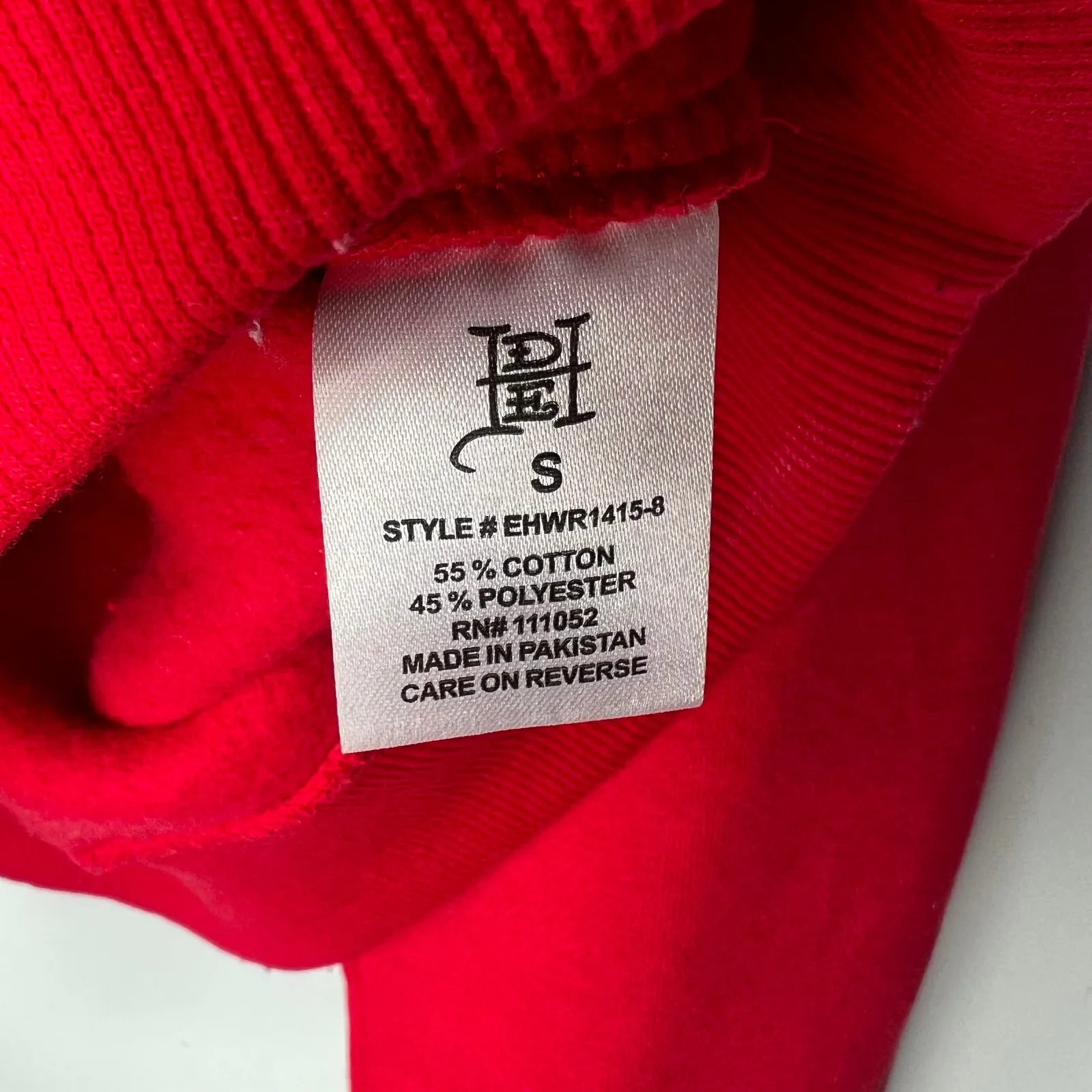 Ed Hardy Red Cropped Sweatshirt Size Small - Image 3