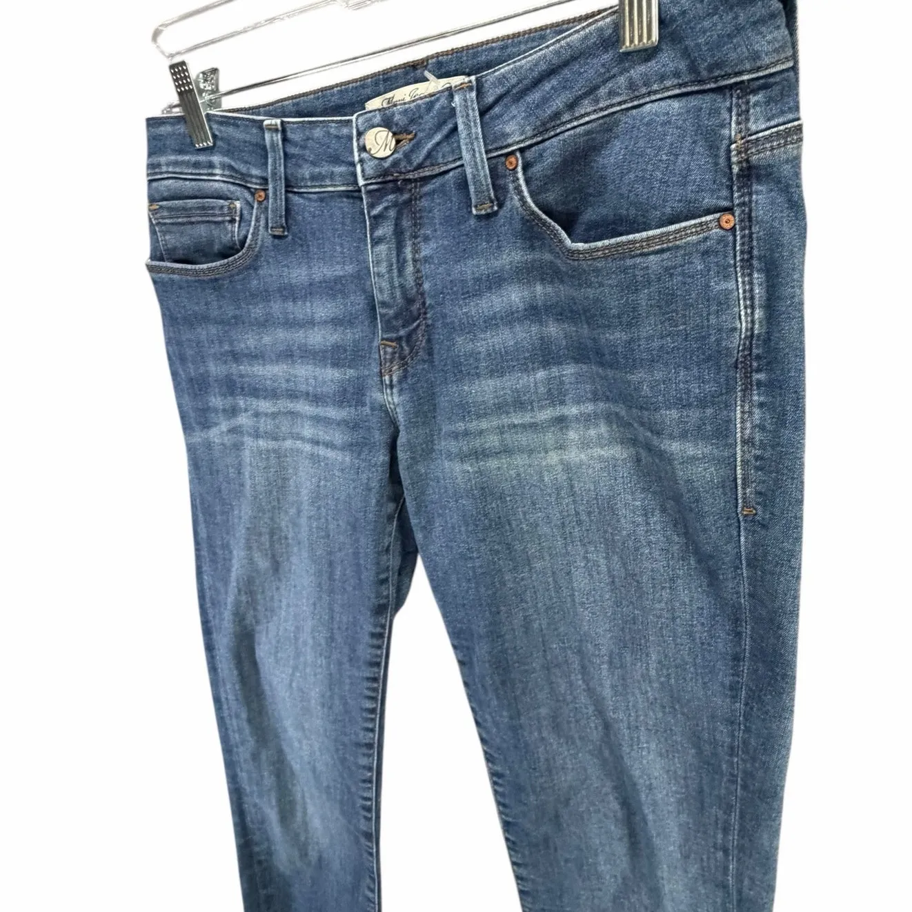 Mavi Alexa Ankle Skinny Jeans Womens 28 Blue Roll Up Hem Y2K Soft Grunge Casual - Image 2