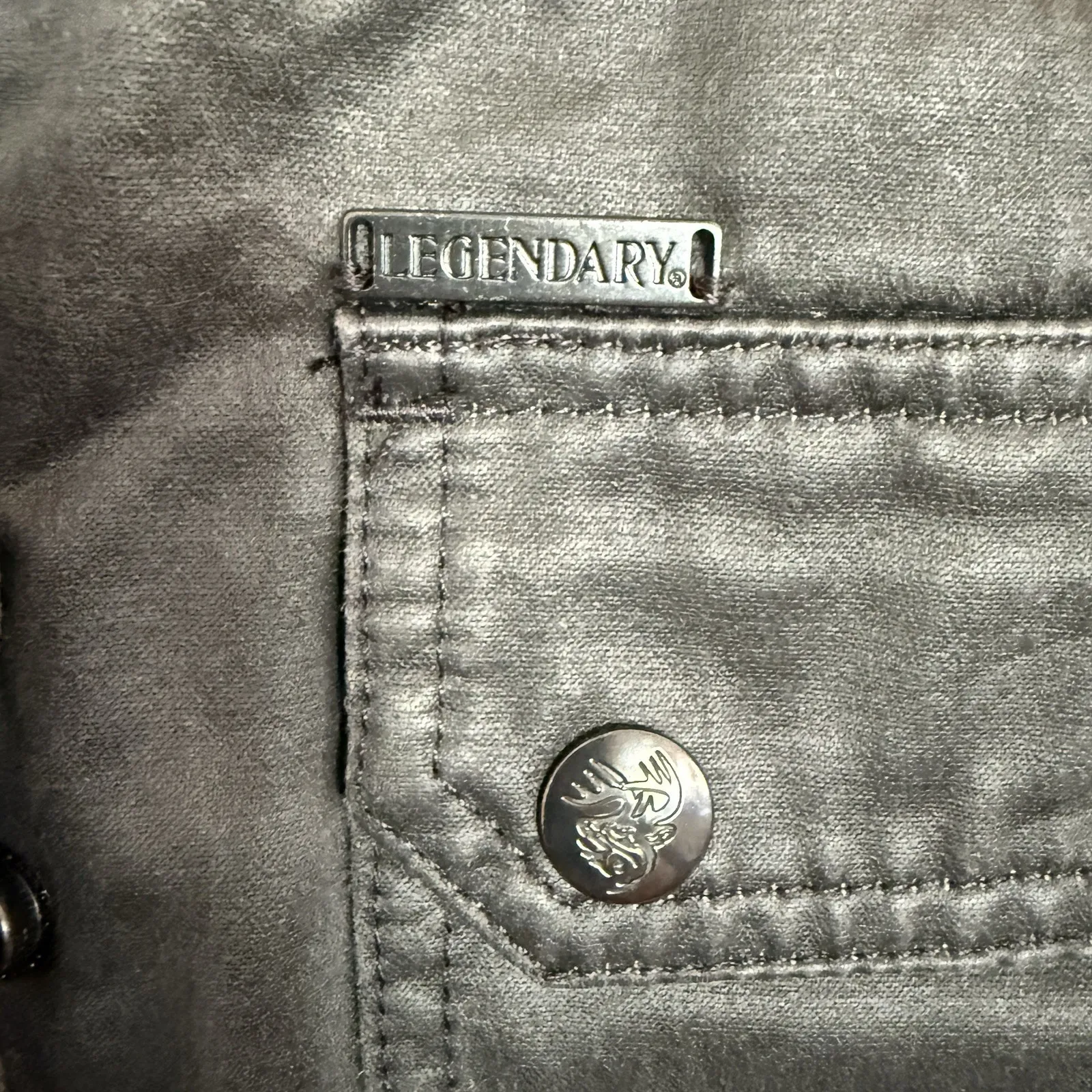 Legendary Whitetails Women's Field Guide Jacket Black Large Flannel Lined - Image 6