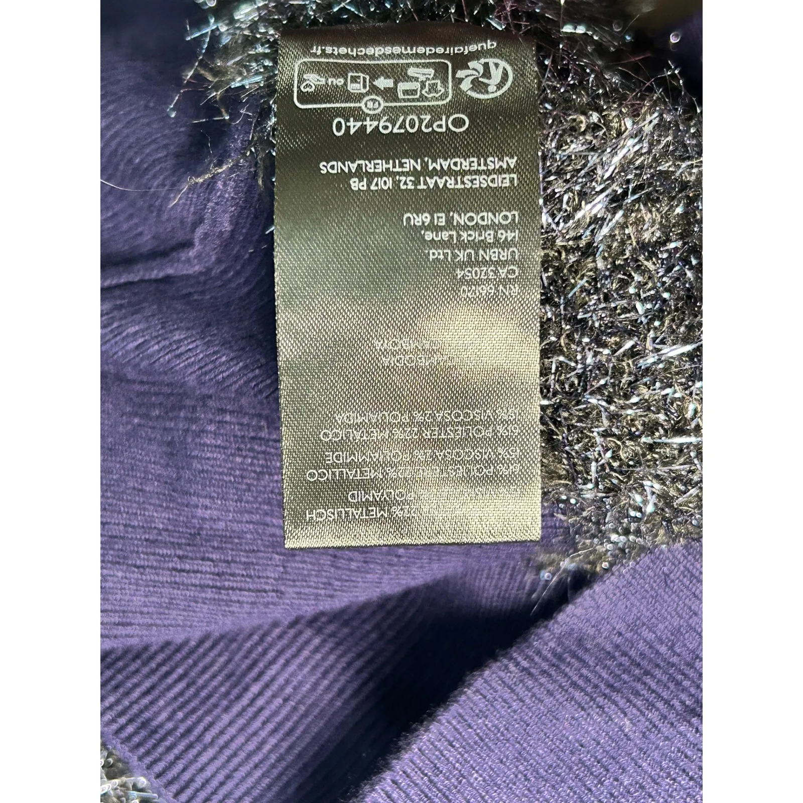 NWT Maeve The Violetta Navy Blue Short-Sleeve Tinsel Sweater Cutout Back Size 1X - Image 10