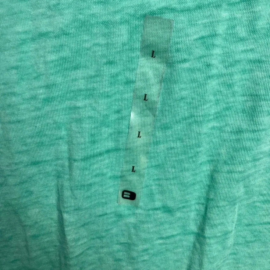 Buckle Black Label Mens L Henley Shirt Aqua Green Cotton Polyester Short Sleeve‎ Size undefined - Image 4