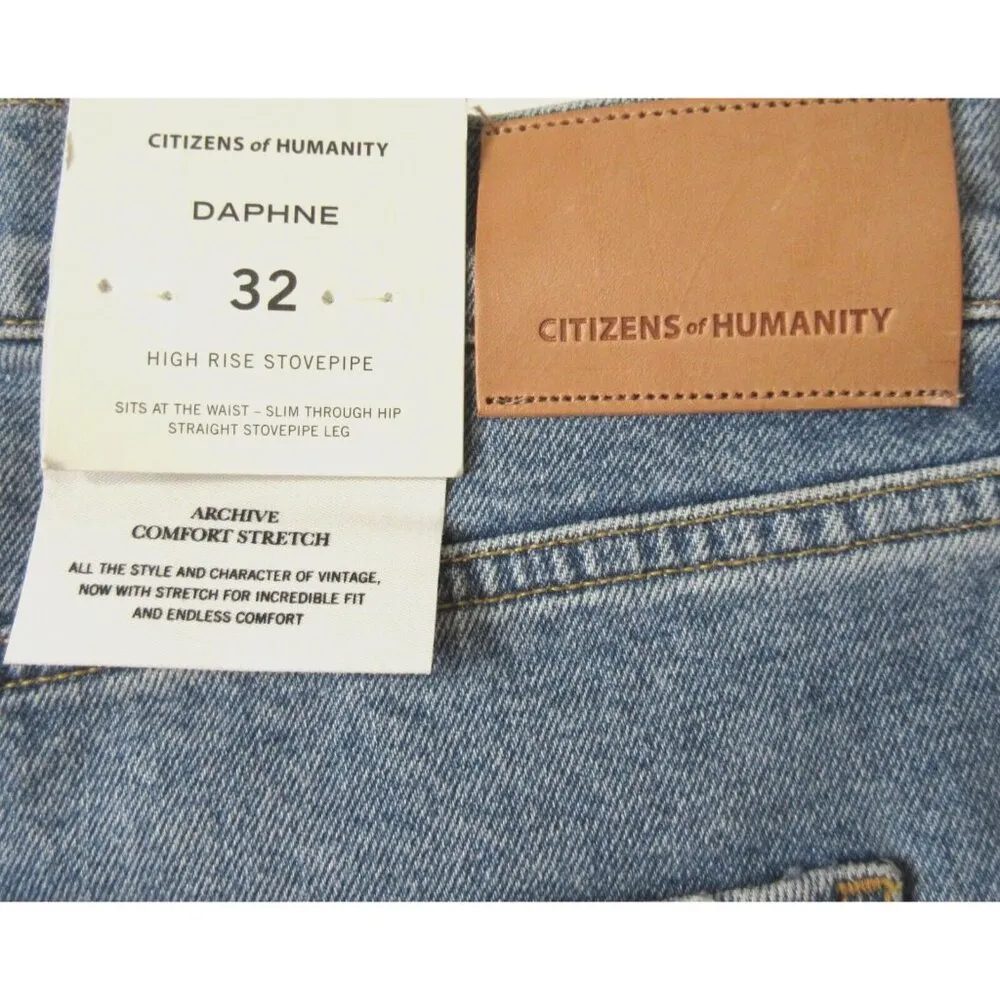 NWT Citizens of Humanity Daphne in Rosecliff High Rise Stovepipe Jeans 32 $218 - Image 7