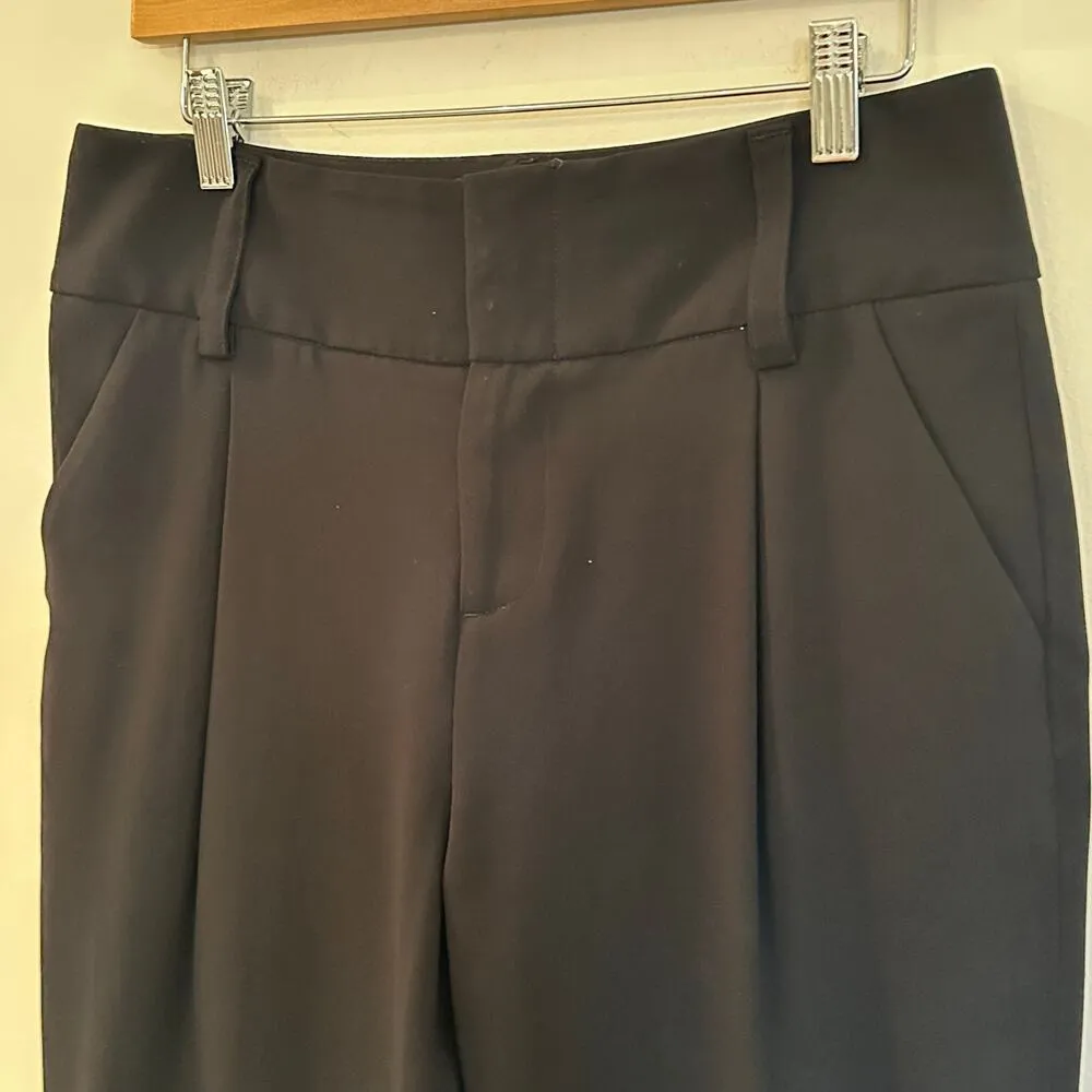 Alice + Olivia Pleated Front Black Pants sz 6 - Image 5