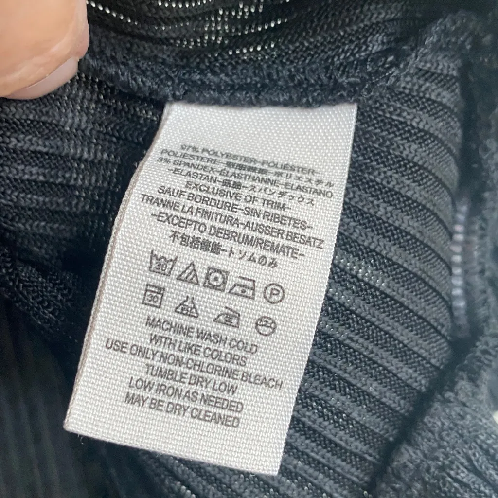 Free People no excuses ribbed ruffle hem tank top black Small NEW NWT - Image 6