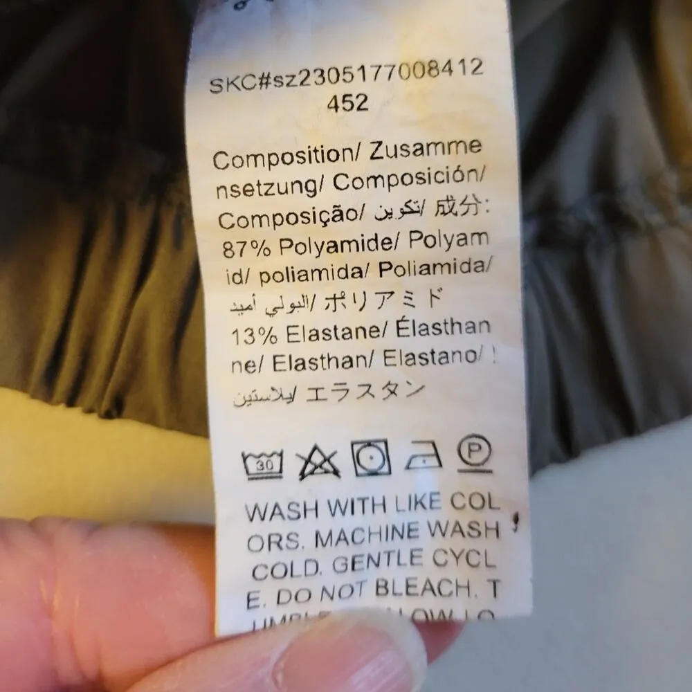 Olive Army Green Cargo Midi Skirt Utility Grunge Military Lagenlook Women's M Size M - Image 7