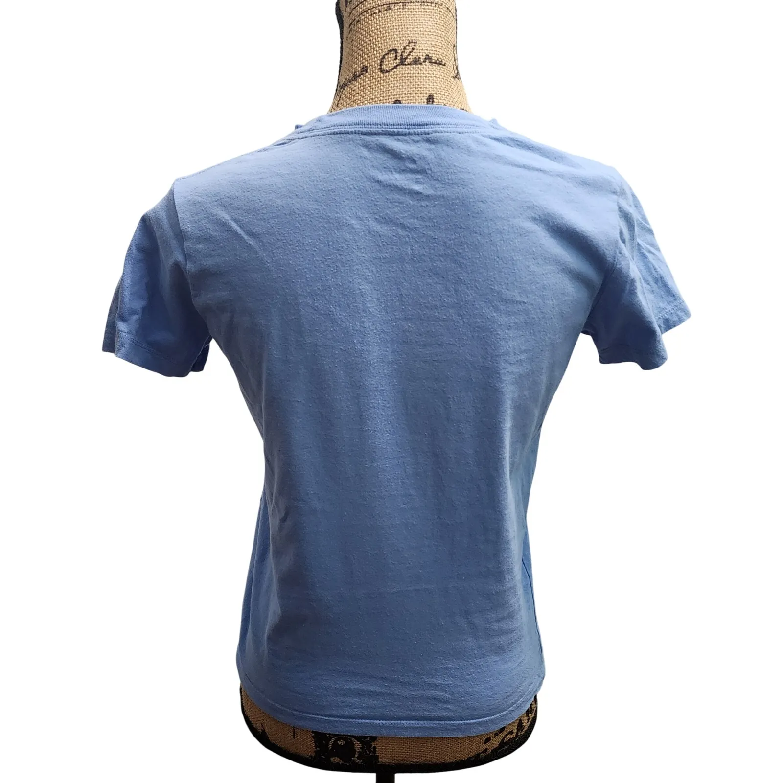 Nike‎ Tee T Shirt Blue Pink Swoosh Logo Women's Size L - Image 3