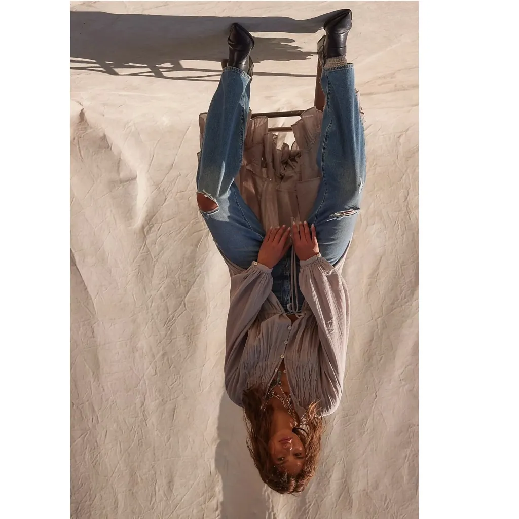 Free People Ethereal Dainty Bohemian Sea La Vie Midi Maxi Dress Duster Small NWT - Image 3