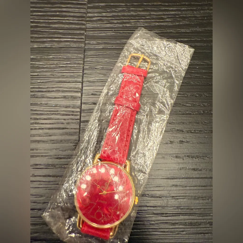 Jalga Red Gold Women’s Watch Wristwatch Costume Jewelry Hong Kong Movement - Image 6