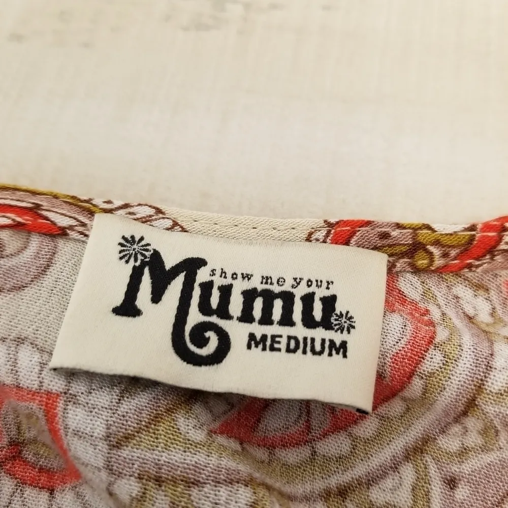 {M} Mumu Tillie Tassel Tie Paisley Romper Shorts - Image 11